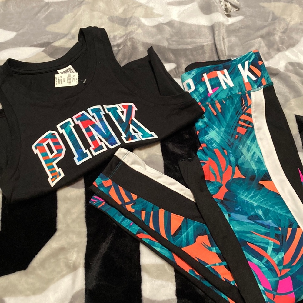 Vs pink tropical set